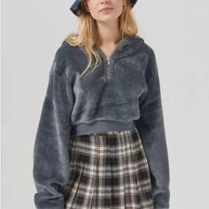 grey Anthropology half Zip